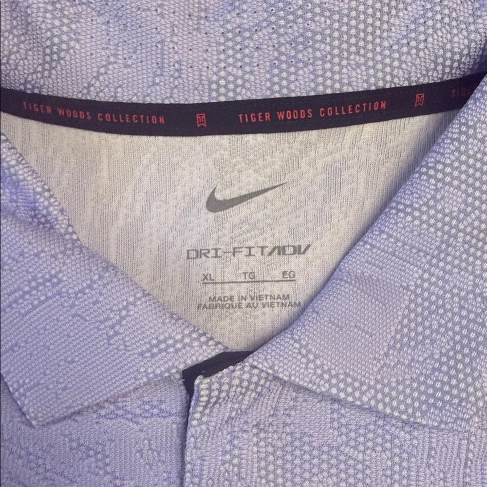 Tiger Woods Collection by Nike ADV Dri-Fit Polo (Light Blue/ Size XL) - Picture 4 of 7